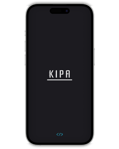 Phone showing KIPA app features